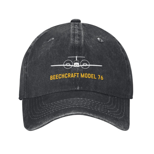 Beechcraft Model 76 Printing unisex baseball cap adjustable hats Outdoor leisure hat veteran gift