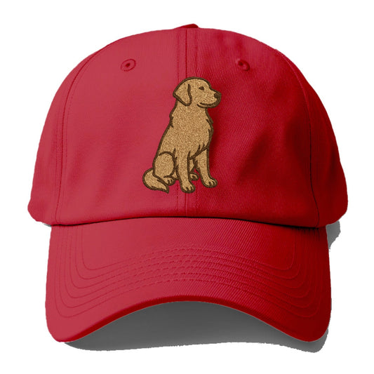 Golden Retriever Classic Golden Sitting Pose Baseball Cap