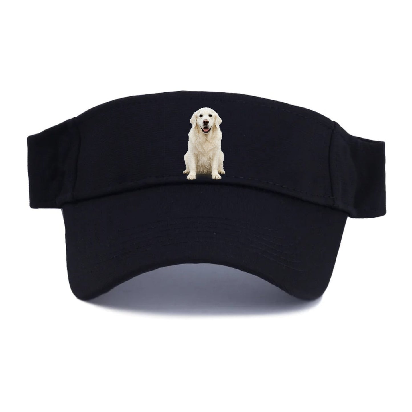 White English Cream Golden Regal Charm Visor