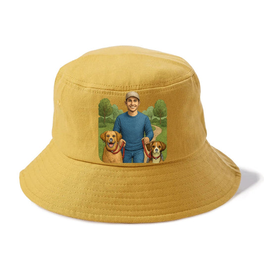 Dog Walking Adventures Bucket Hat