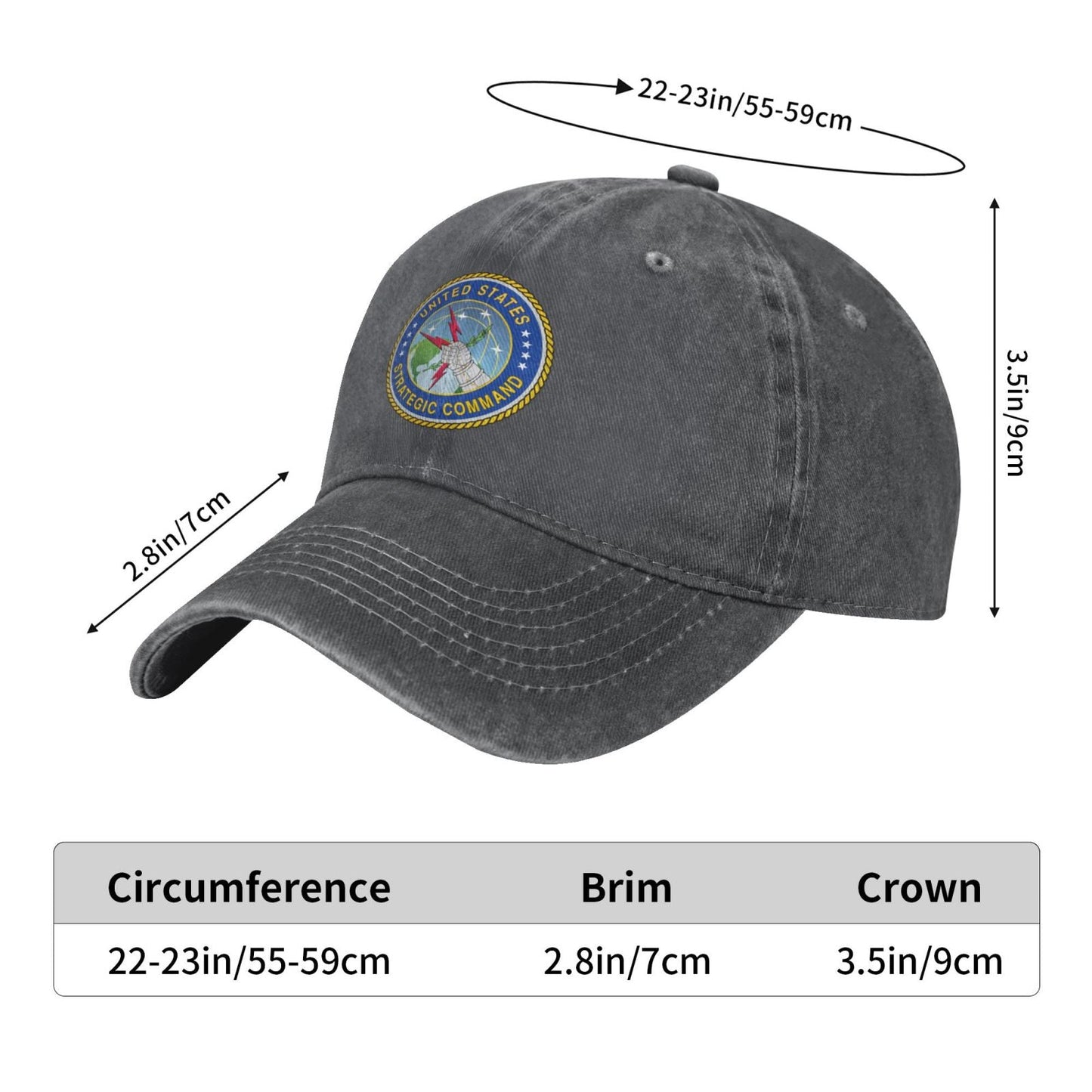 Seal Of The United States Strategic Command Printing unisex baseball cap adjustable cap veteran gift
