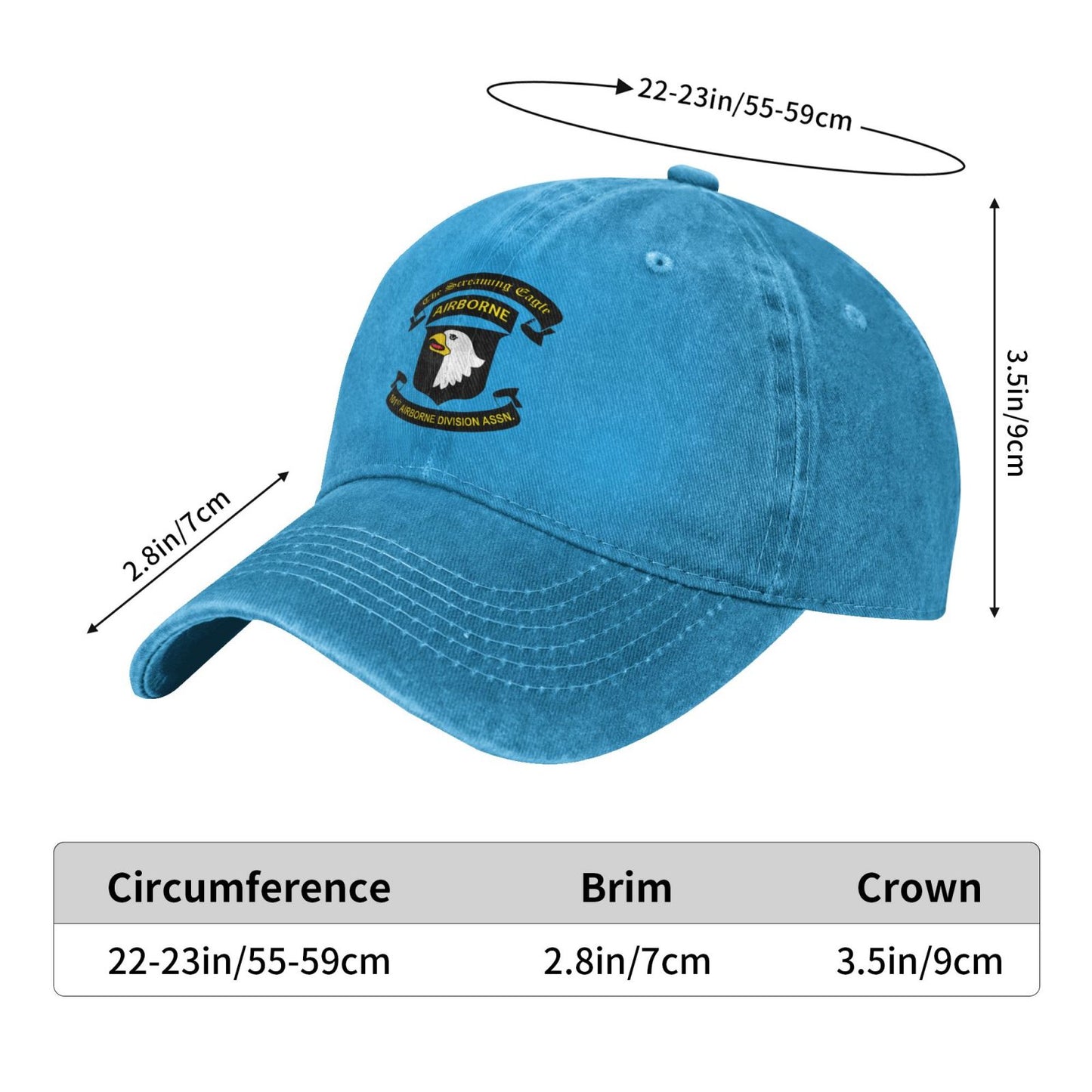 101st Airborne Division Vietnam Veteran Printing unisex baseball cap adjustable hats veteran gift