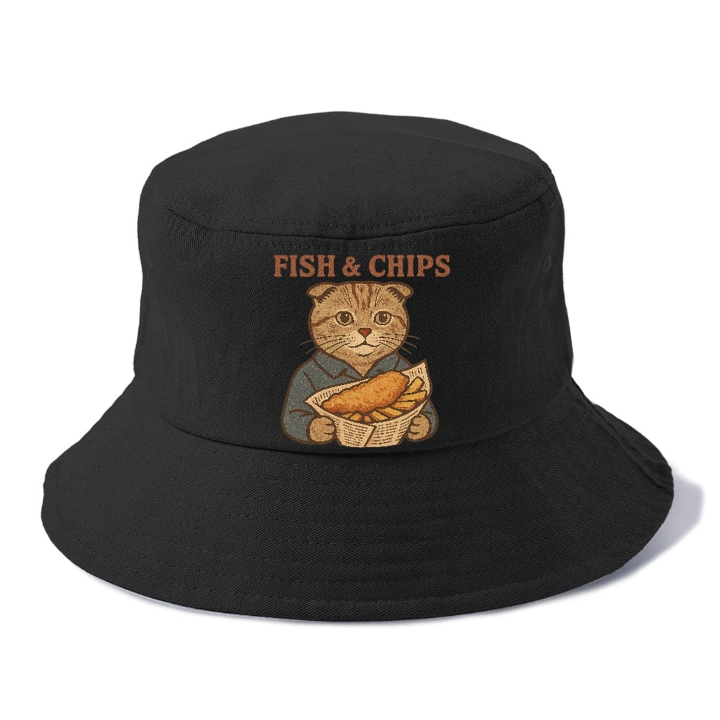 Text Food Theme Bucket Hat