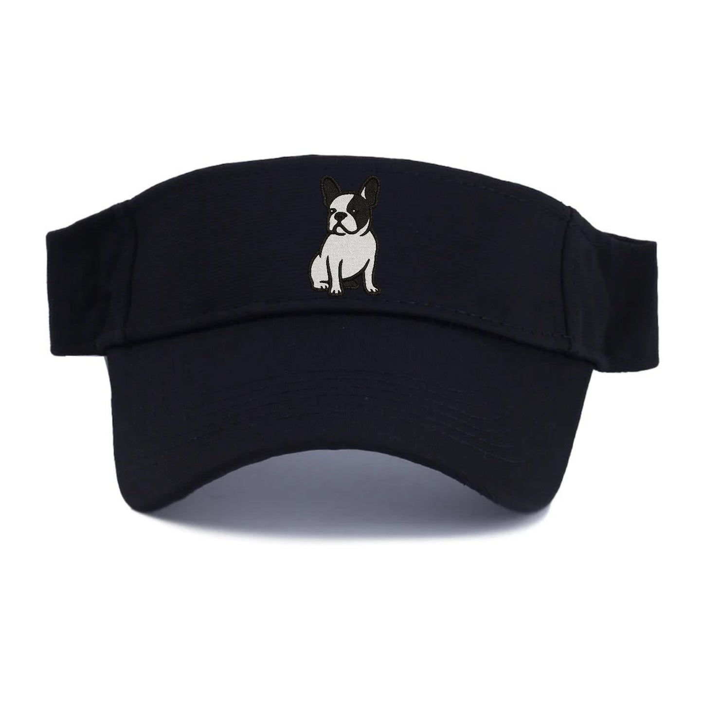 French Bulldog Black White Charming Pose Visor