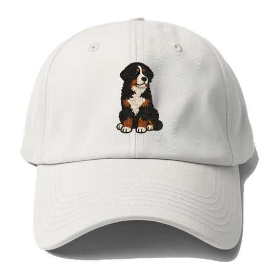 Bernedoodle Tricolor Curly Playful Charm Baseball Cap