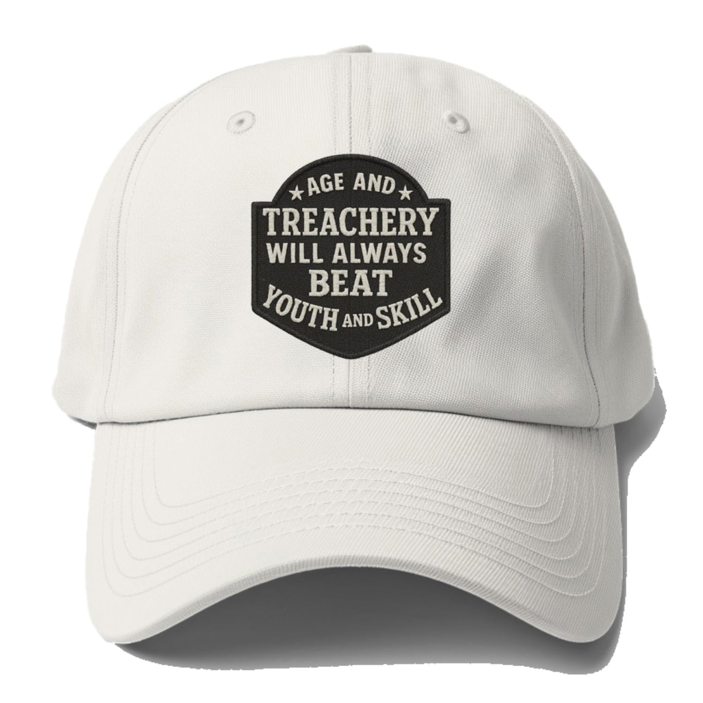 Humorous Proverbial Patch Baseball Cap