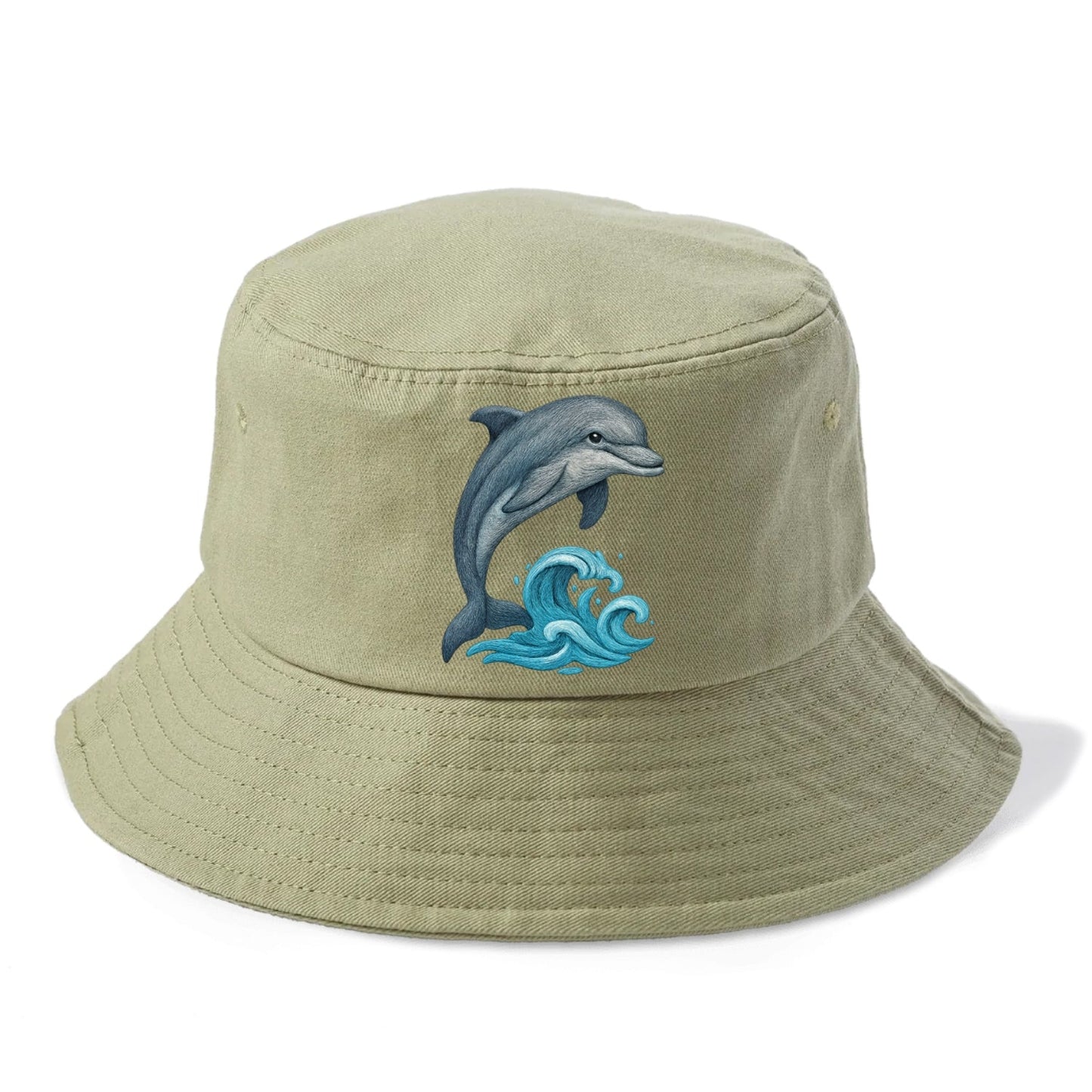 Dolphin's Dance Upon The Waves Bucket Hat