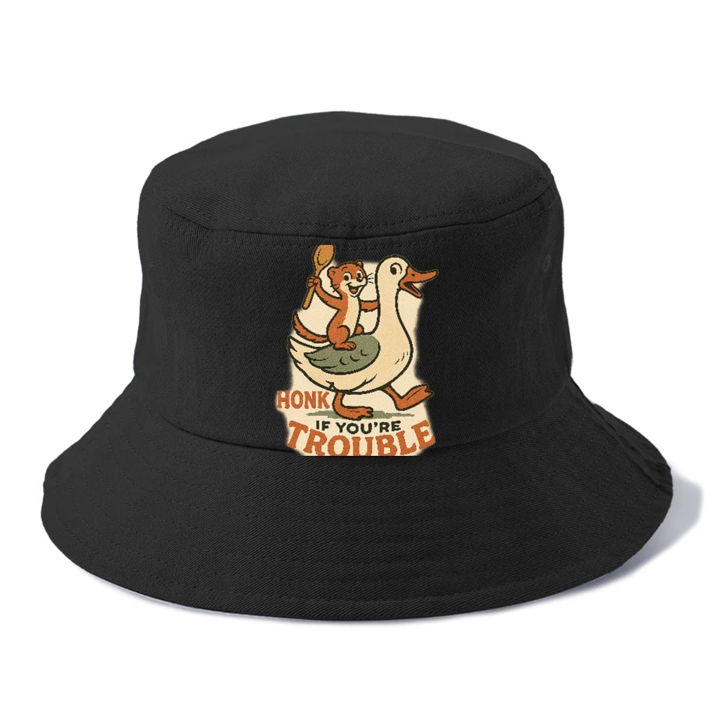 Trouble Cartoon Bucket Hat