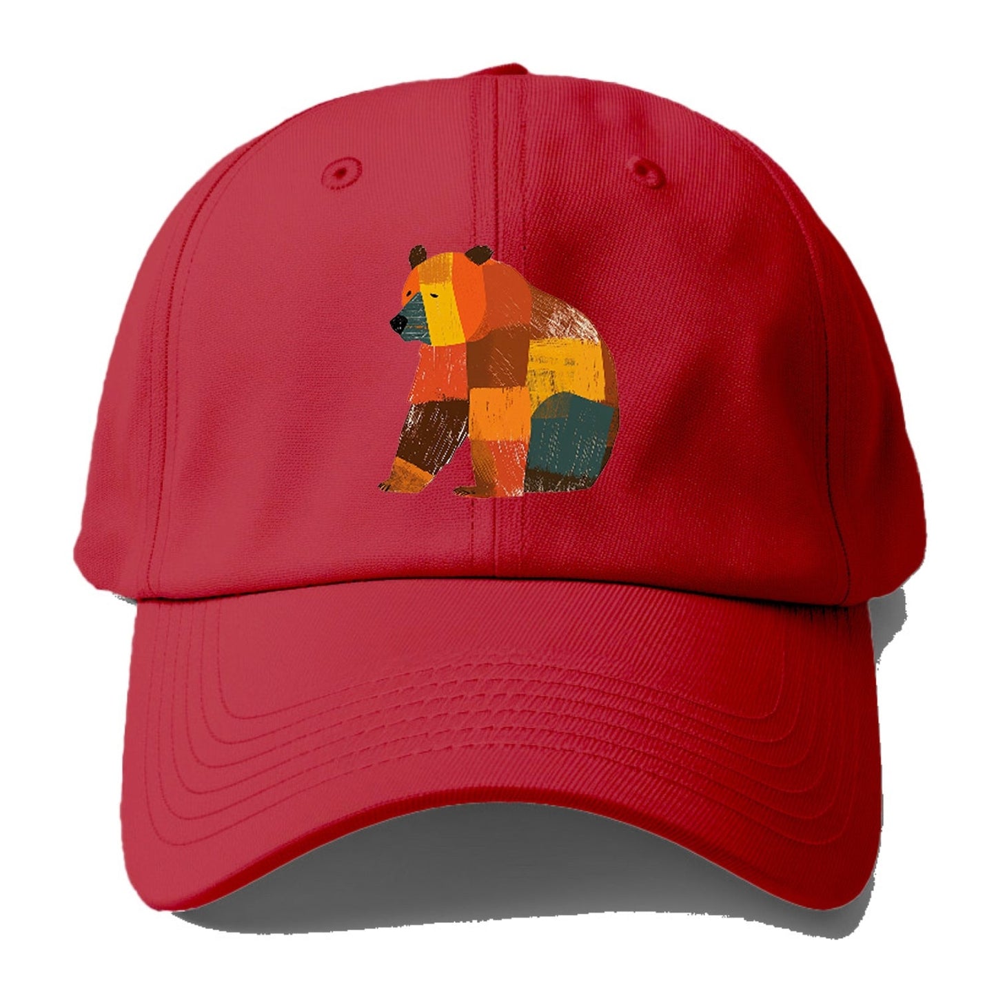 Patchwork Bear Baseball Cap