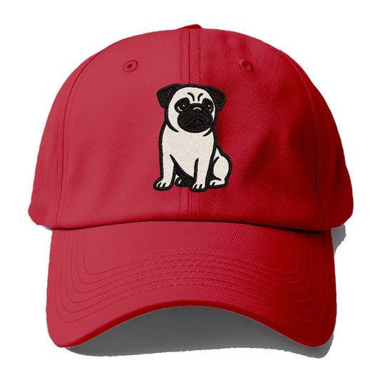 Black Pug Charming Companion Baseball Cap