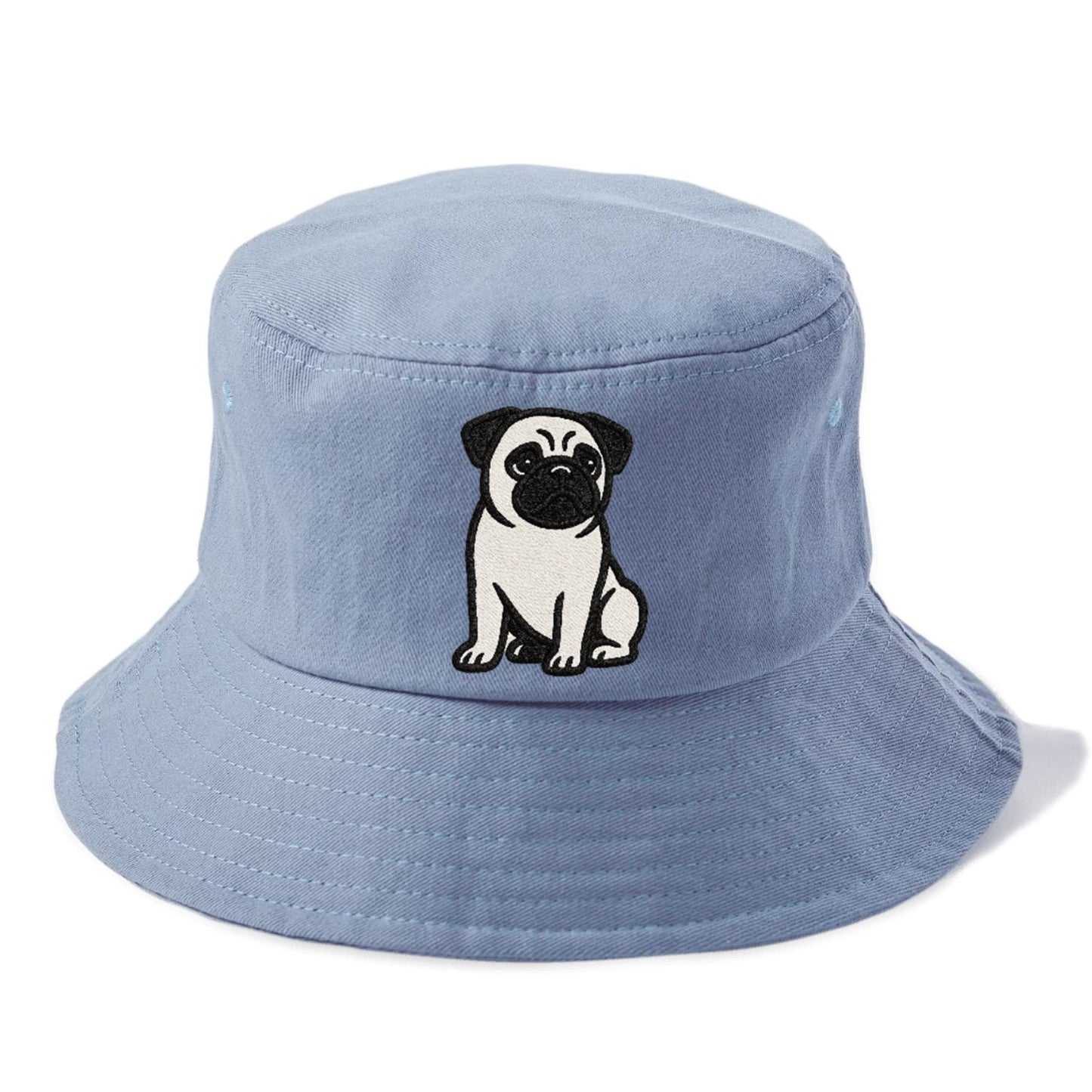 Black Pug Charming Companion Bucket Hat