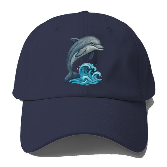 Dolphin's Dance Upon The Waves Baseball Cap