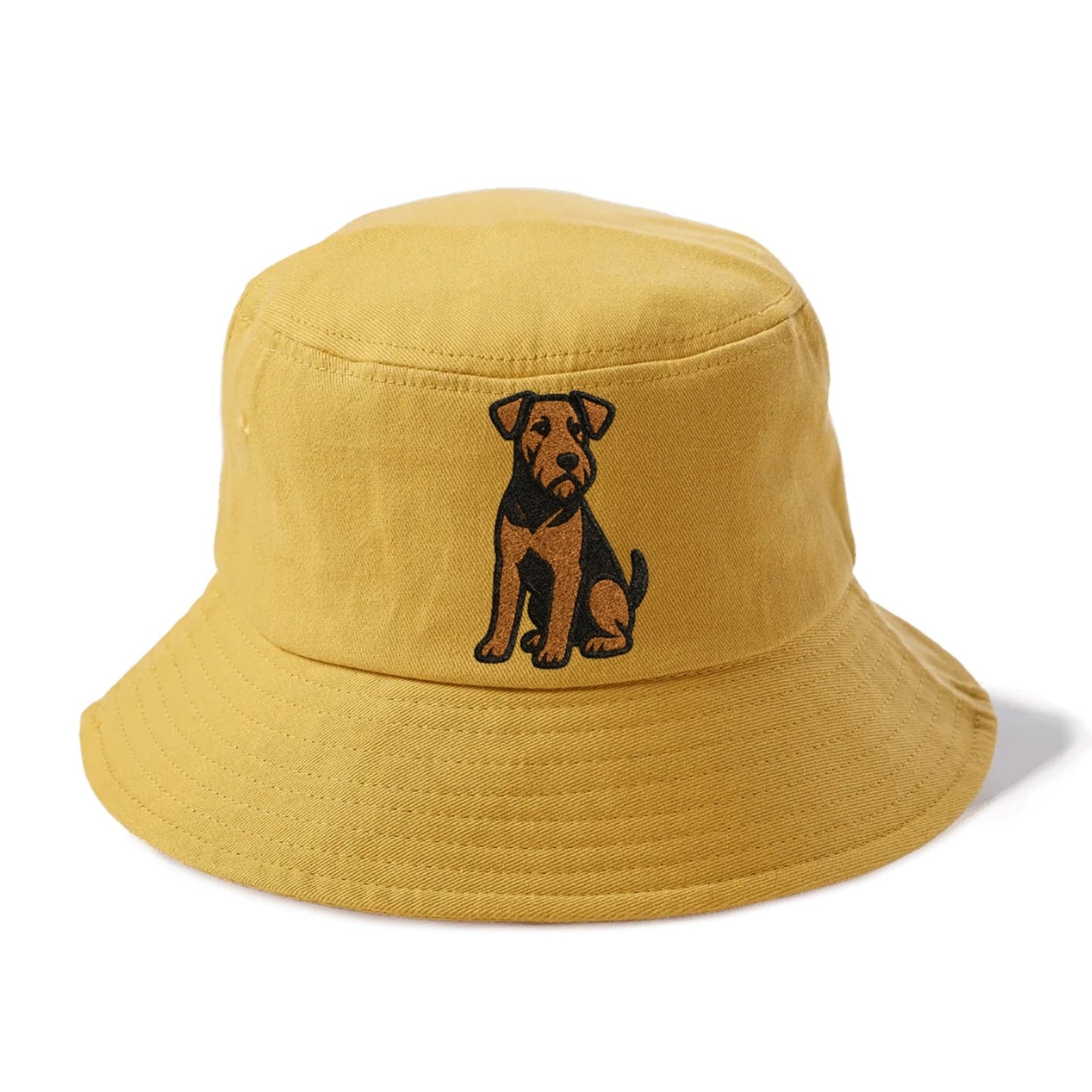 Airedale Terrier Black And Tan Design Bucket Hat