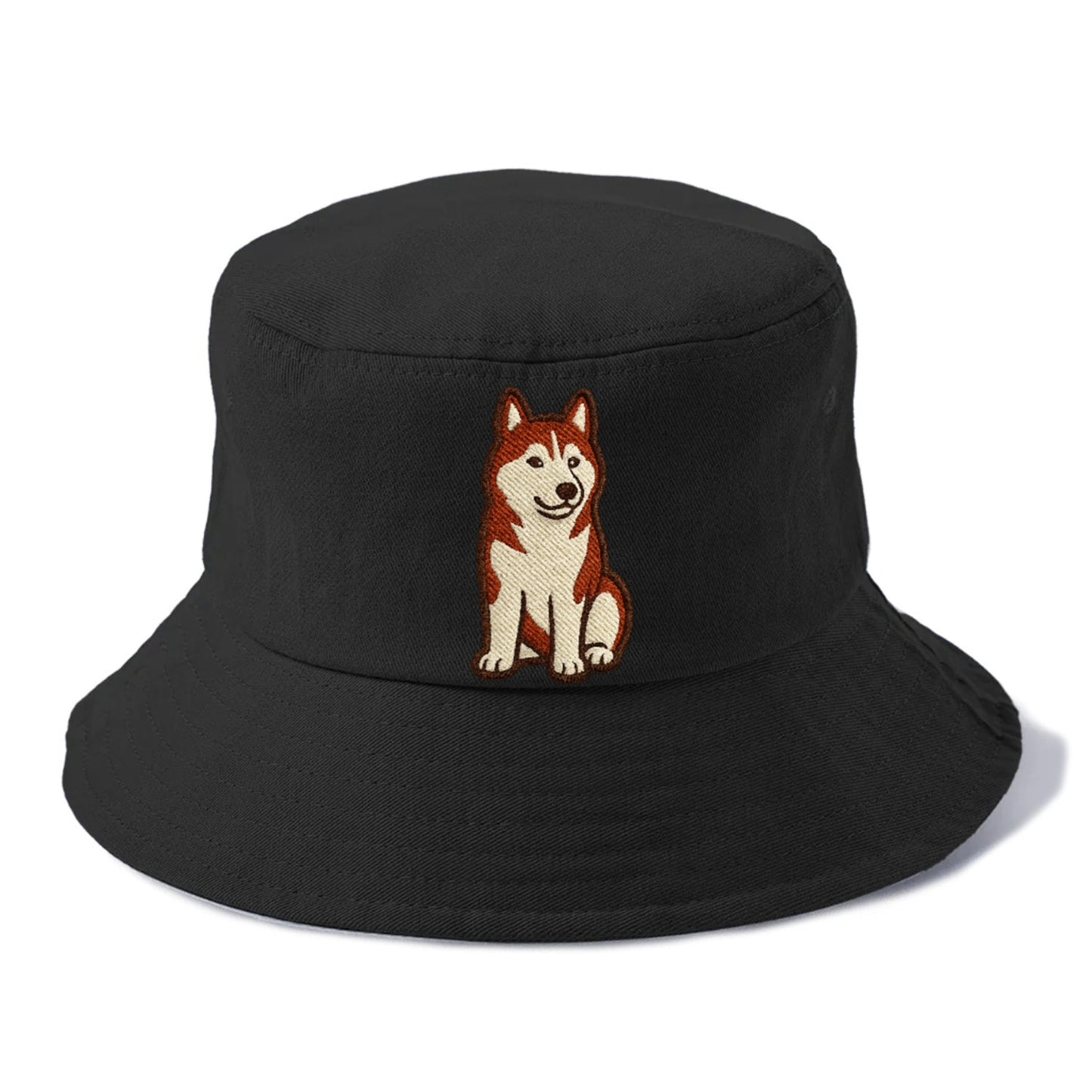 Siberian Husky Red White Loyal Spirit Bucket Hat