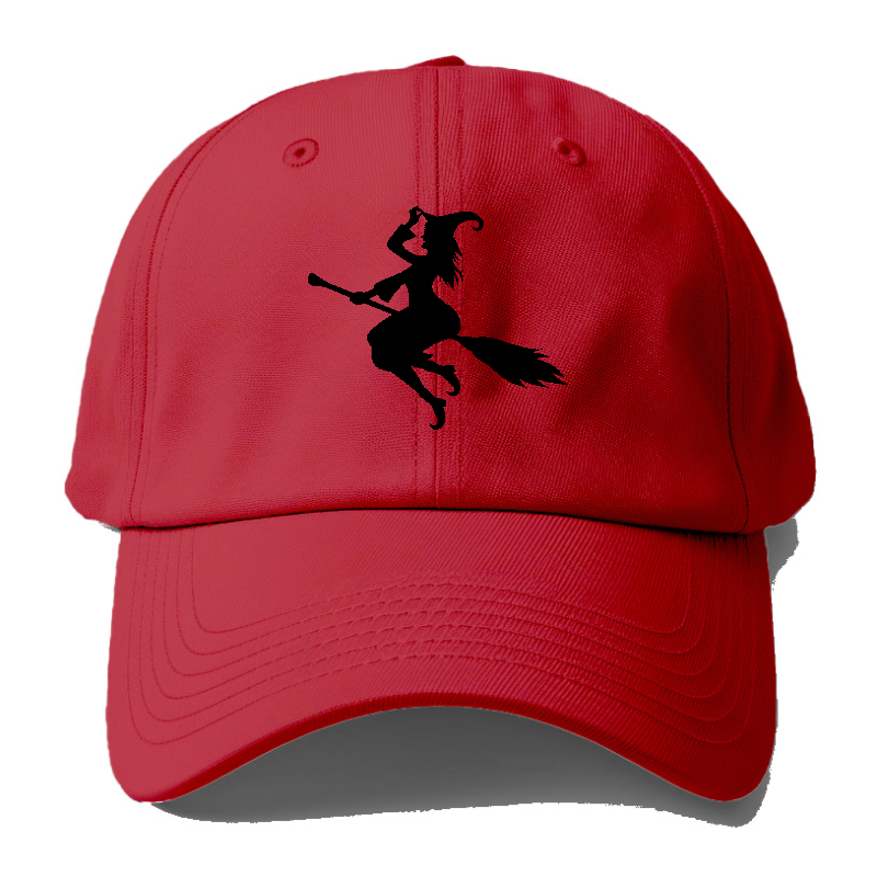202308151409 Witch On Broom 4 Baseball Cap