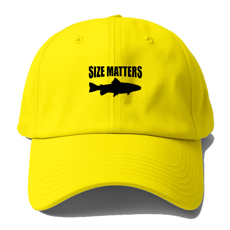 Size Matters Fishing Baseball Cap