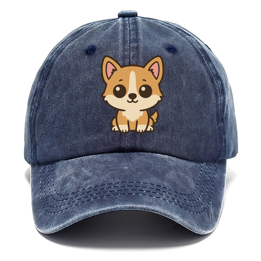 Charming Corgi Wagging Heart Classic Cap