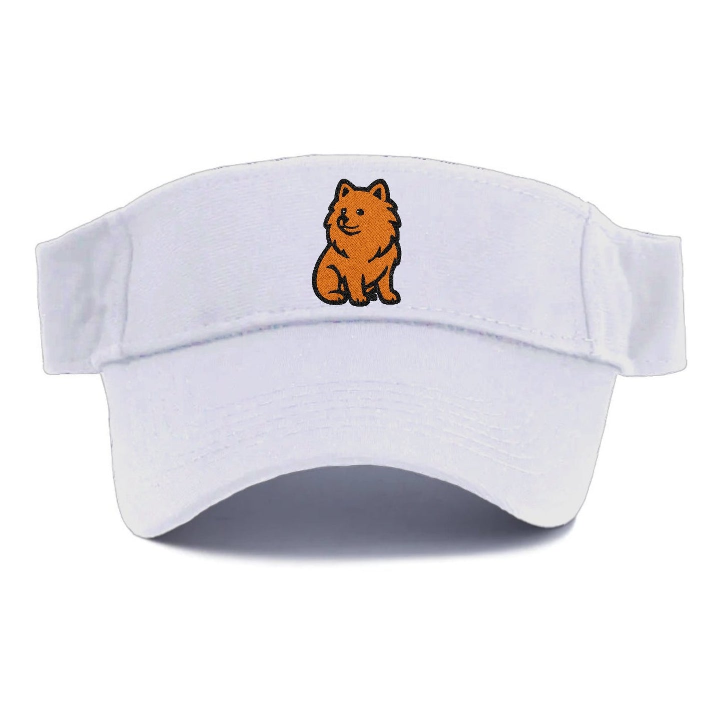 Pomeranian Orange Fluffy Charm Visor