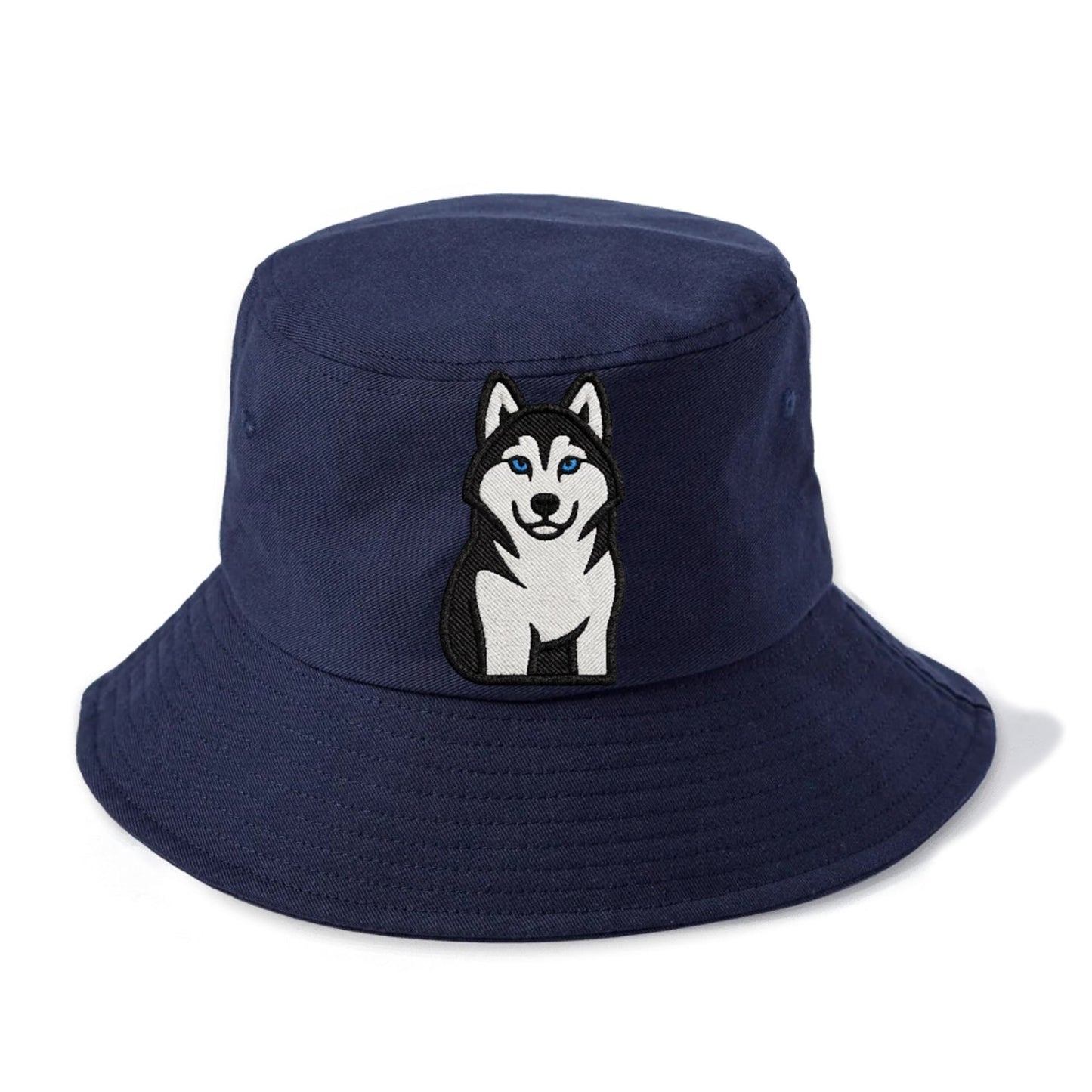 Husky Blue Eyes Piercing Gaze Bucket Hat
