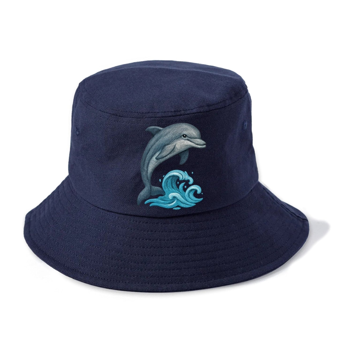 Dolphin's Dance Upon The Waves Bucket Hat