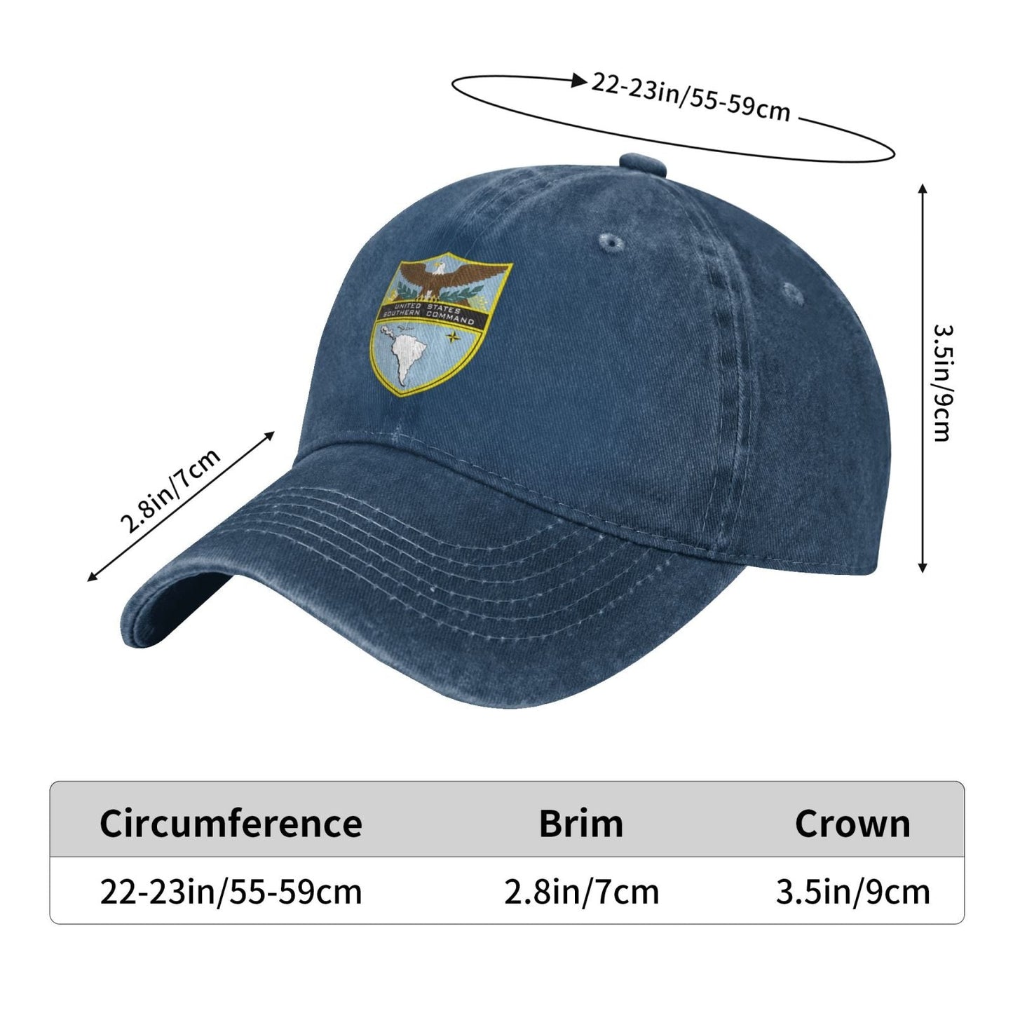 Seal Of The United States Southern Command Printed unisex baseball cap adjustable cap veteran gift