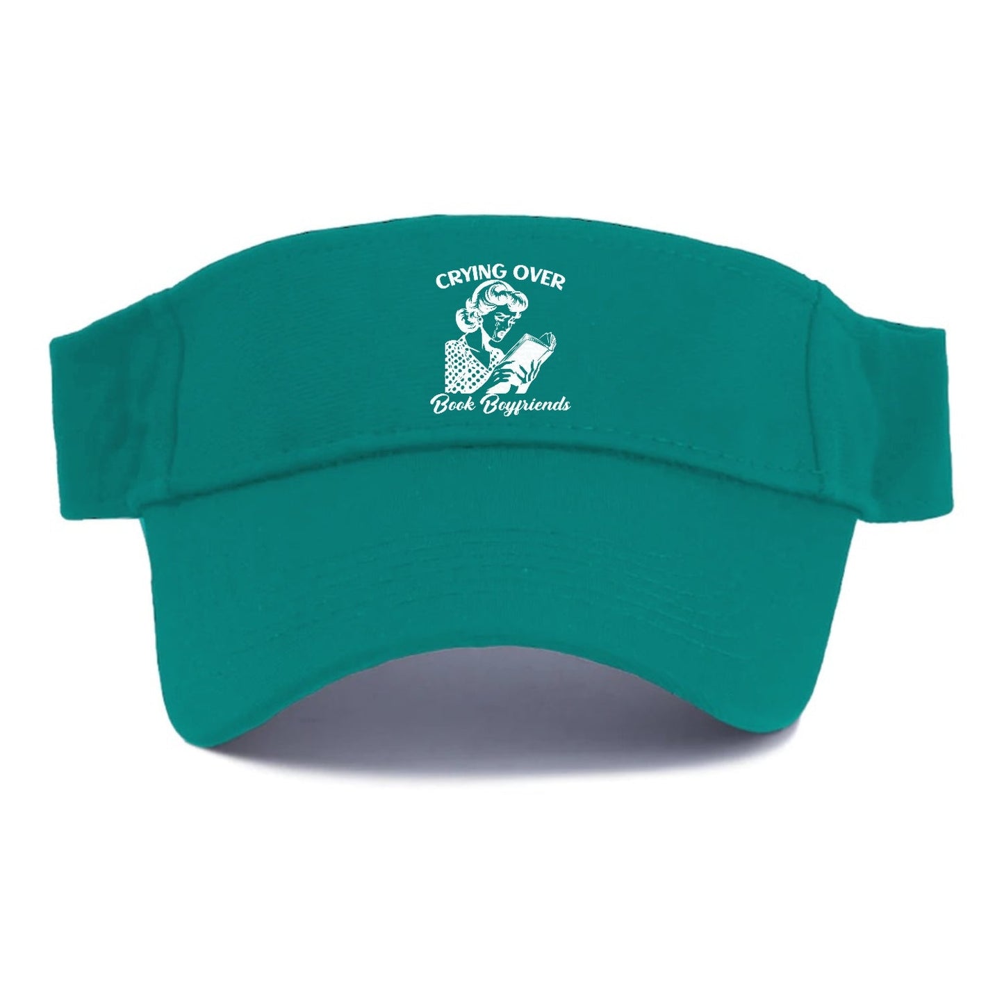 Crying Over Book Boyfriends Visor