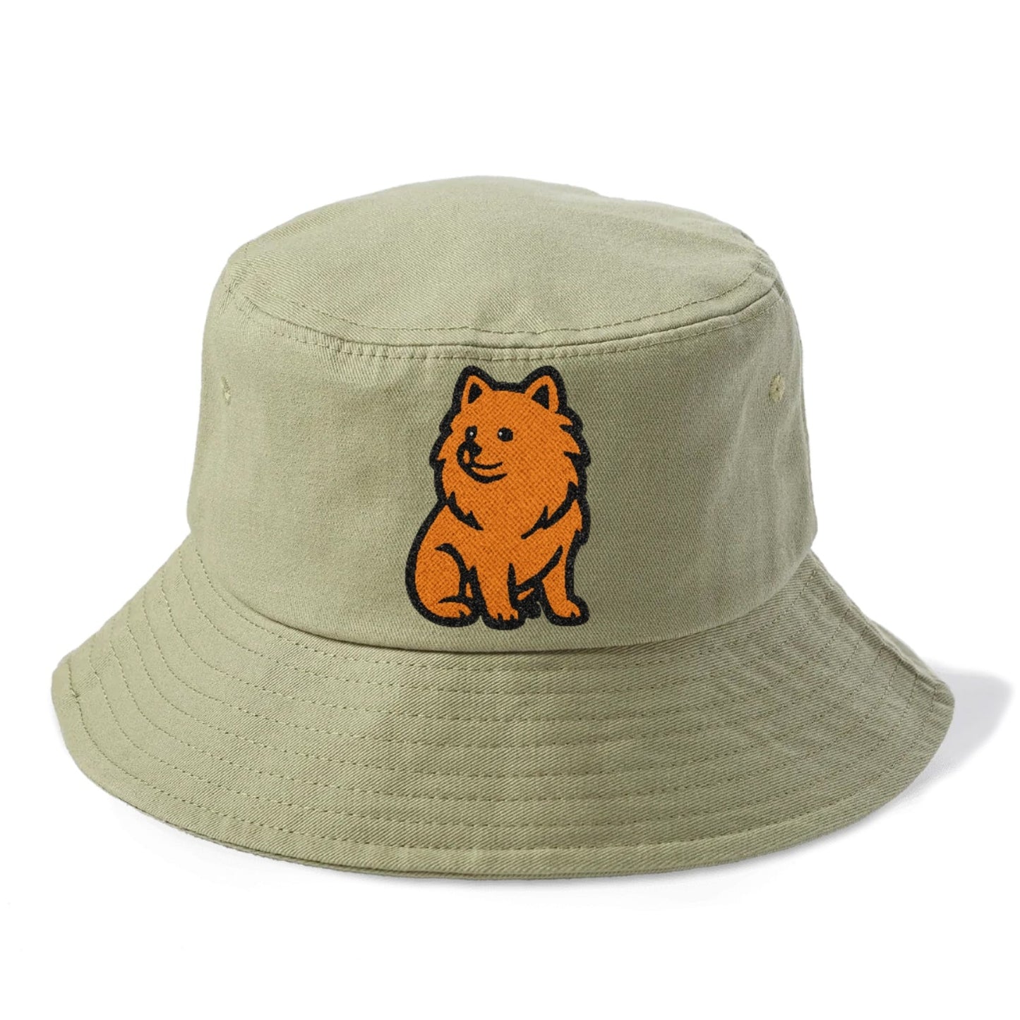 Pomeranian Orange Fluffy Charm Bucket Hat
