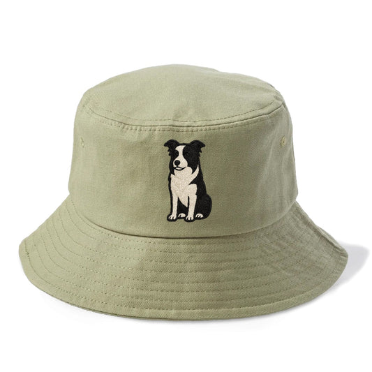 Border Collie Intense Focus Bucket Hat