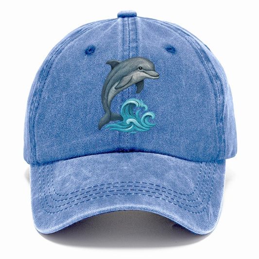 Dolphin's Dance Upon The Waves Classic Cap