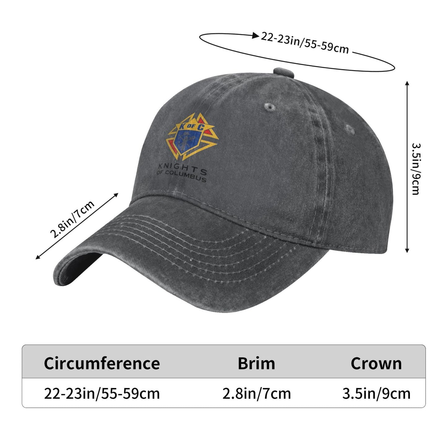 KNIGHTS OF COLUMBUS Printing unisex baseball cap adjustable hats veteran gift
