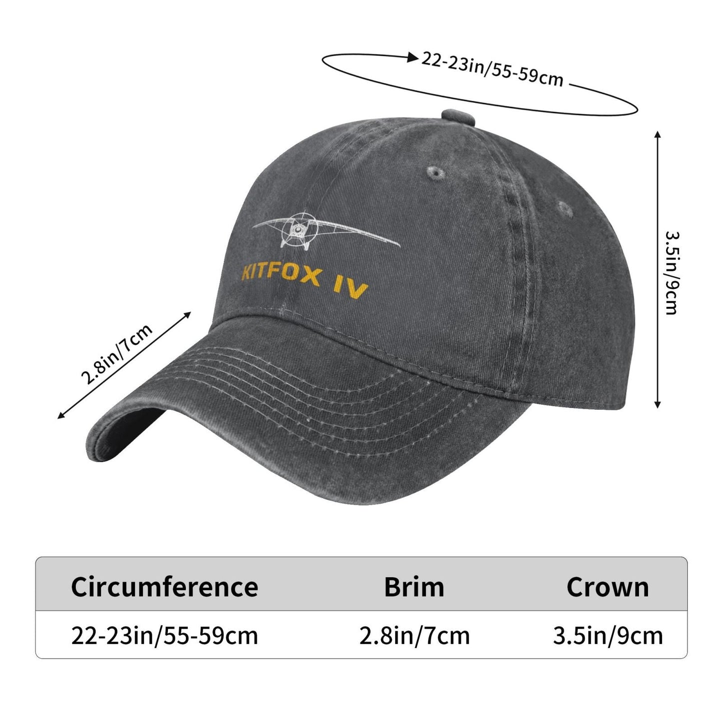 Kitfox IV Printing unisex baseball cap adjustable hats Outdoor leisure hat veteran gift