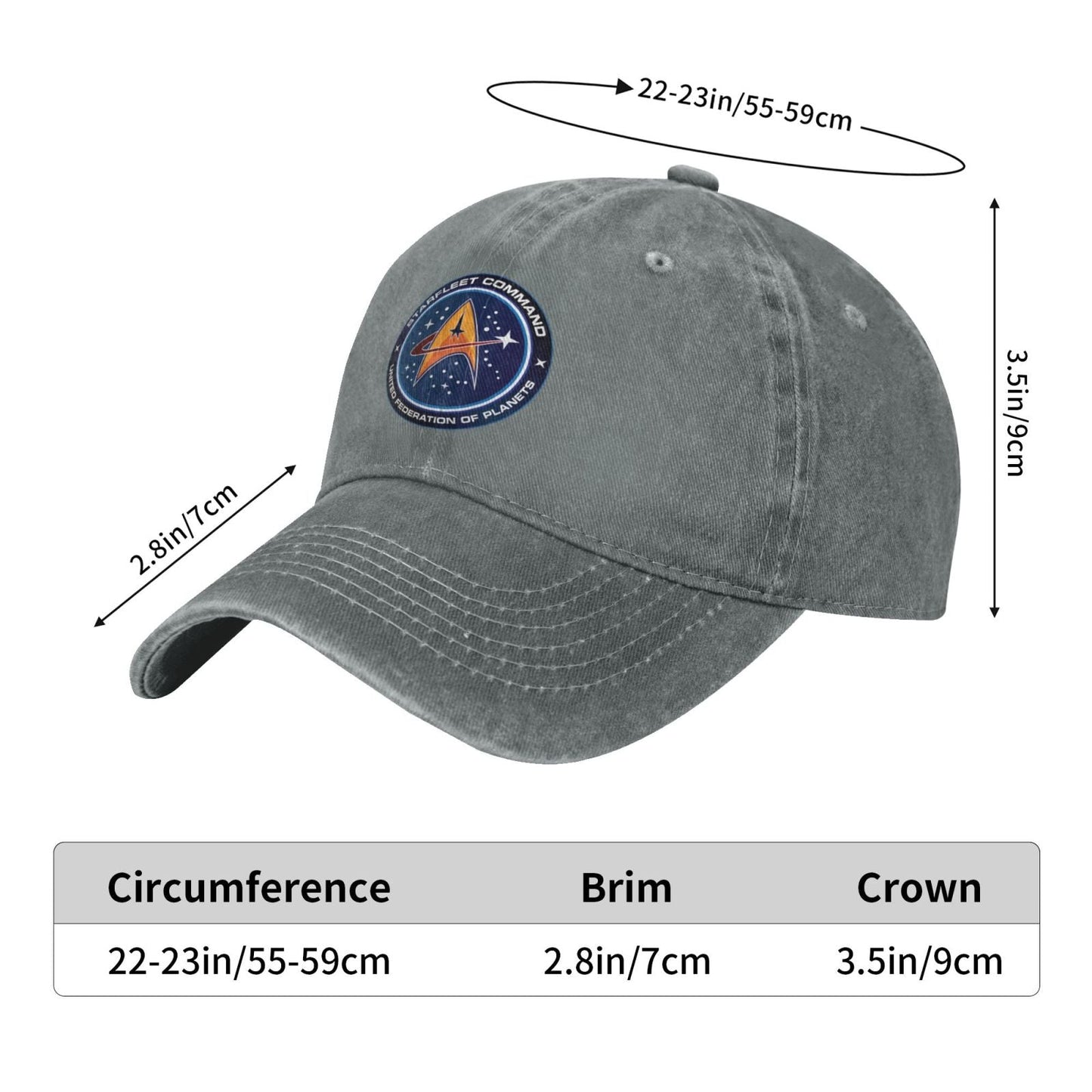 Starfleet Command Printing unisex baseball cap adjustable hats veteran gift