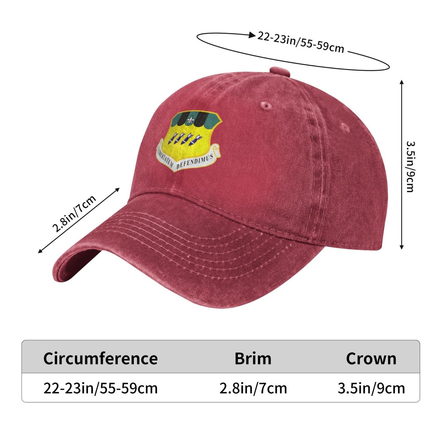 2d Bomb Wing Printed unisex baseball cap adjustable cap veteran gift
