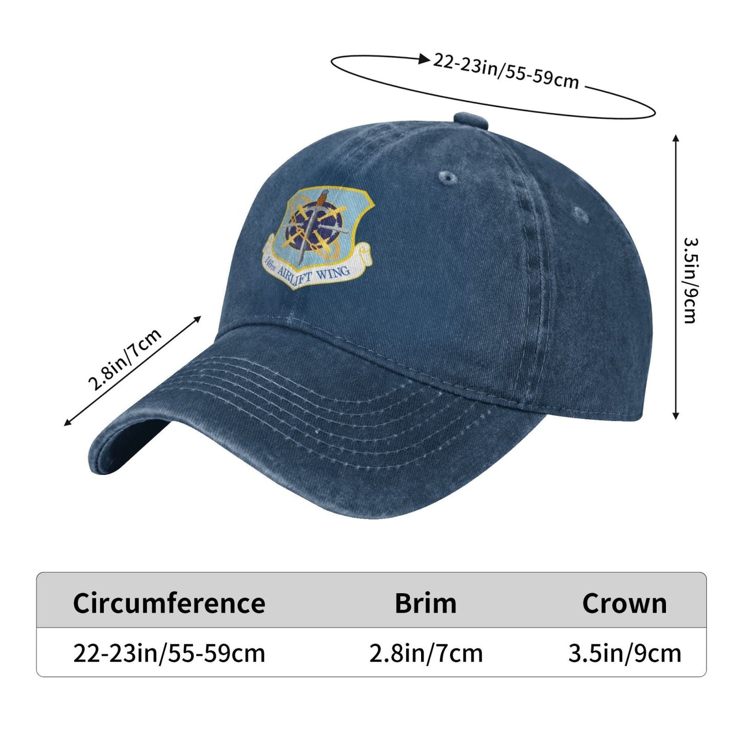 146th Airlift Wing Printing unisex baseball cap adjustable cap veteran gift