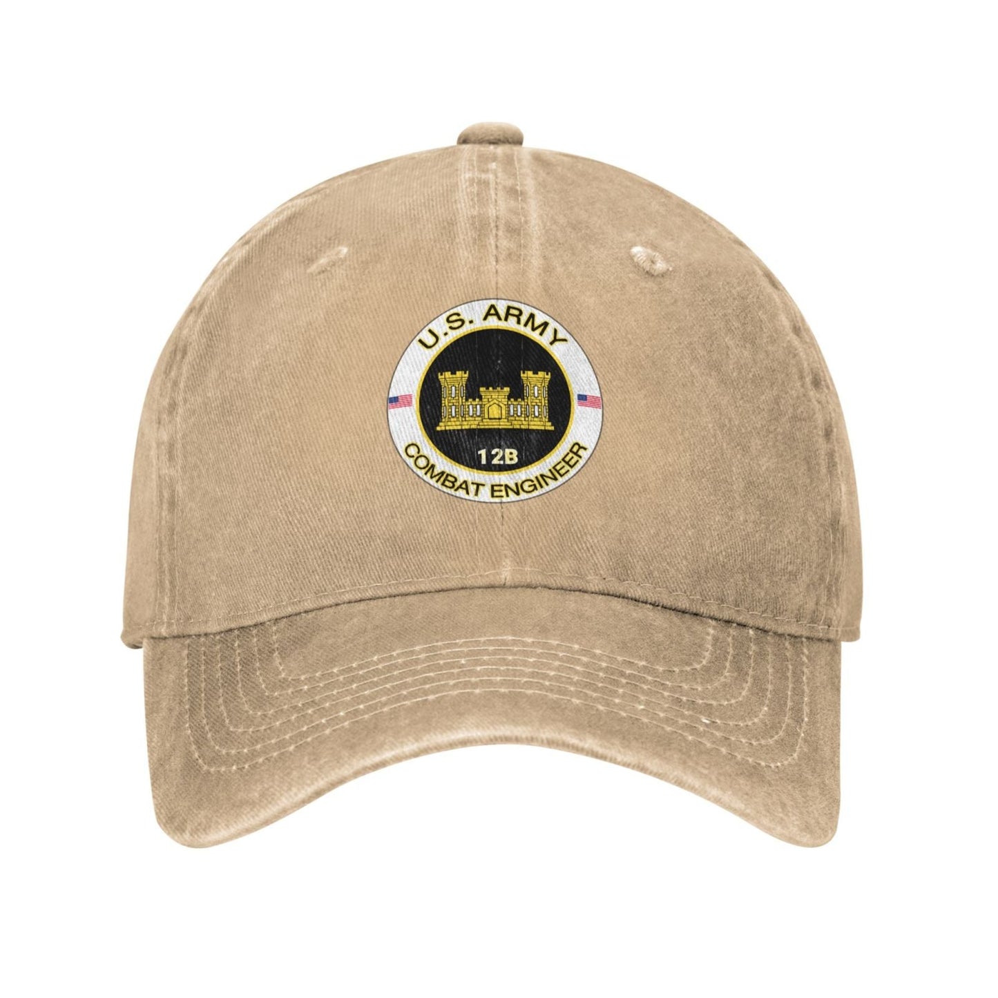 US Army MOS 12B Combat Engineer Printing unisex baseball cap adjustable hats veteran gift