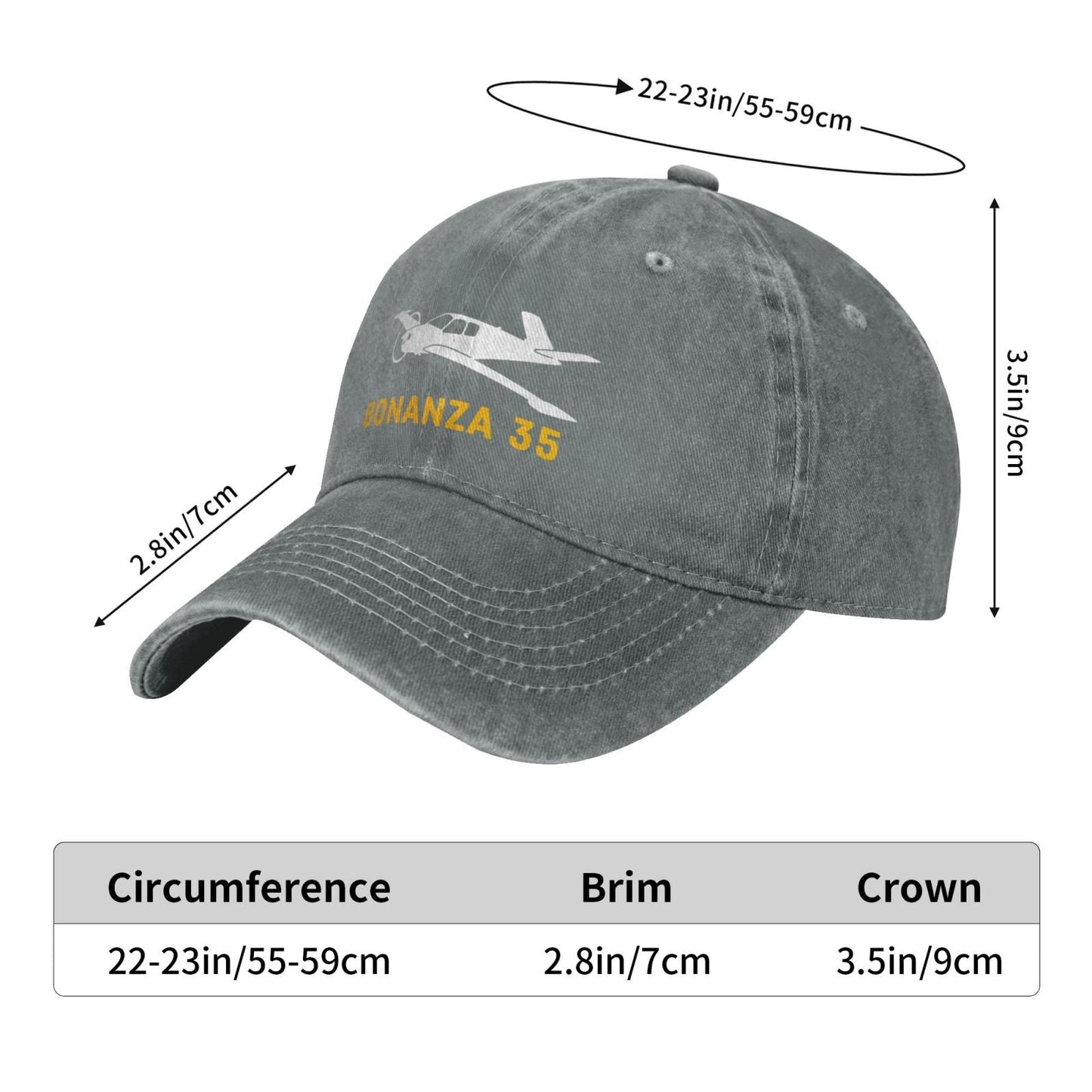 Bonanza 35 Printing unisex baseball cap adjustable hats Outdoor leisure hat veteran gift