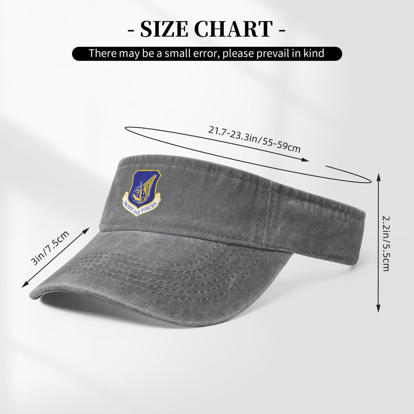Pacific Air Forces Printing adjustable Empty Top Baseball Sun Cap unisex outdoor sport hat veterans gift