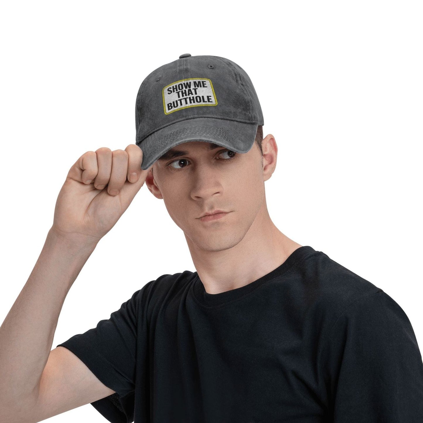 SHOW ME THAT BUTTHOLE Printing unisex baseball cap adjustable hats veteran gift