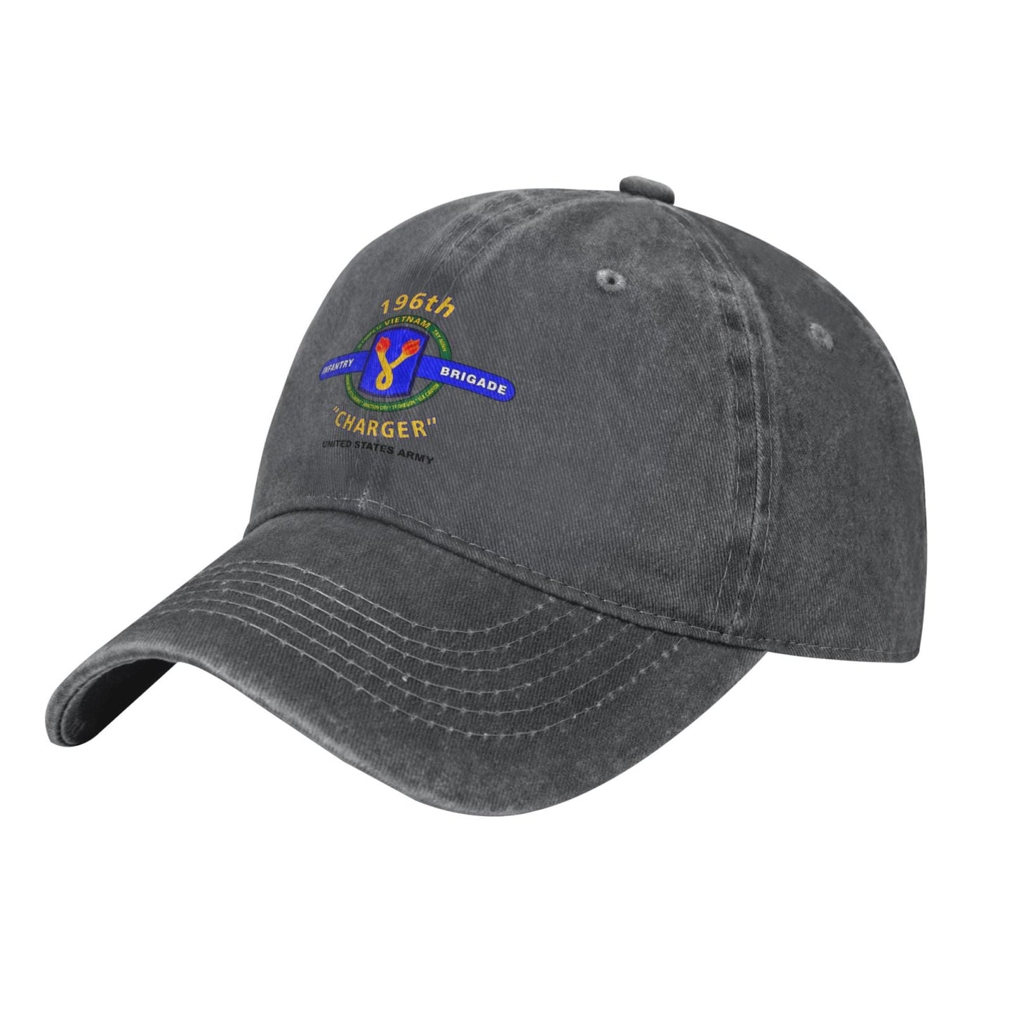 196th Infantry Brigade Printed unisex baseball cap adjustable cap outdoor sunshade trucker hat
