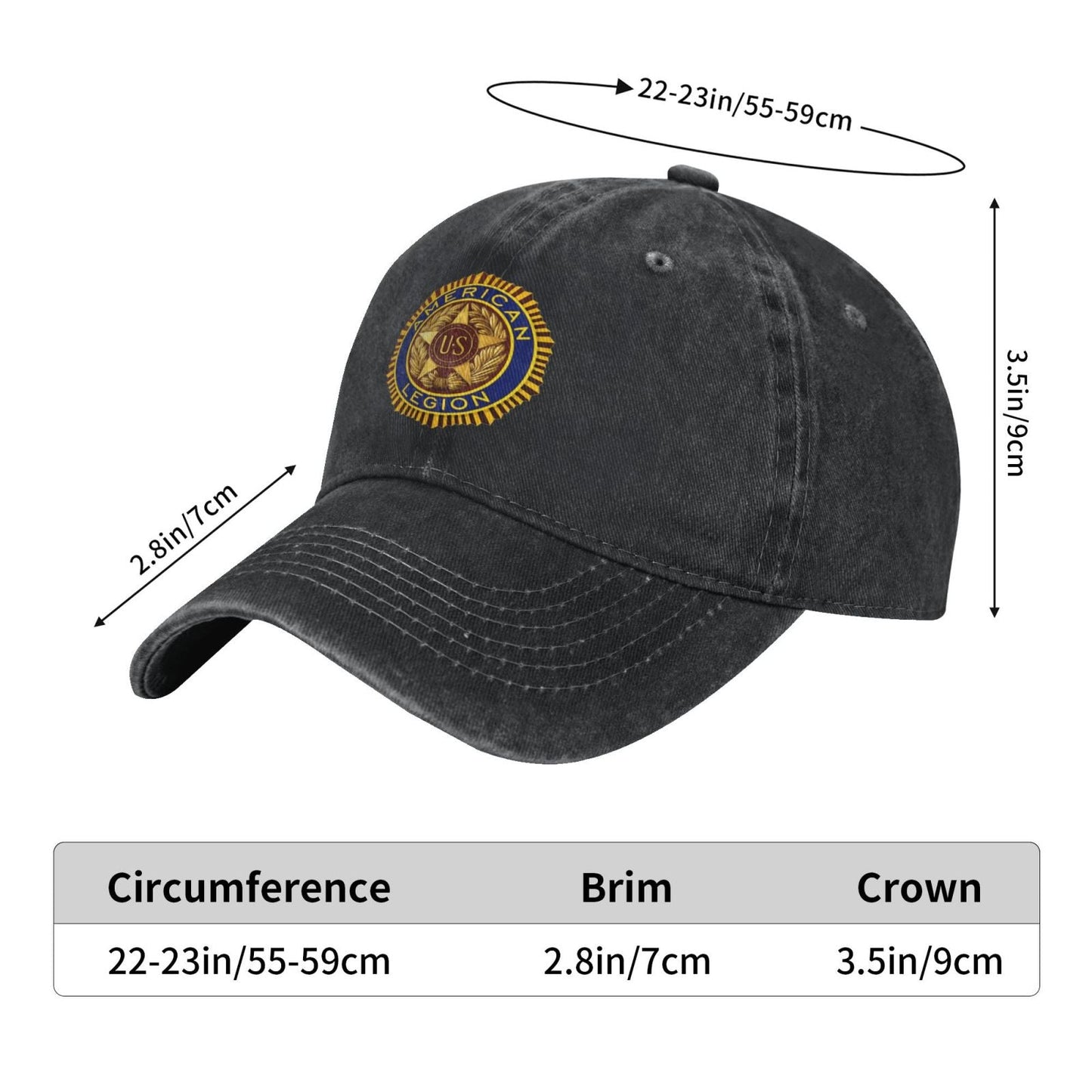 American Legion Printing unisex baseball cap adjustable hats veteran gift