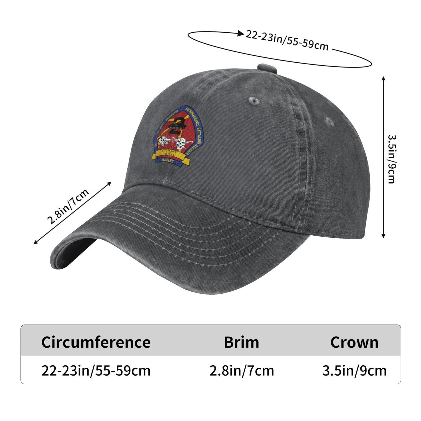 2D LAR BN Logo Printed unisex baseball cap adjustable cap veteran gift