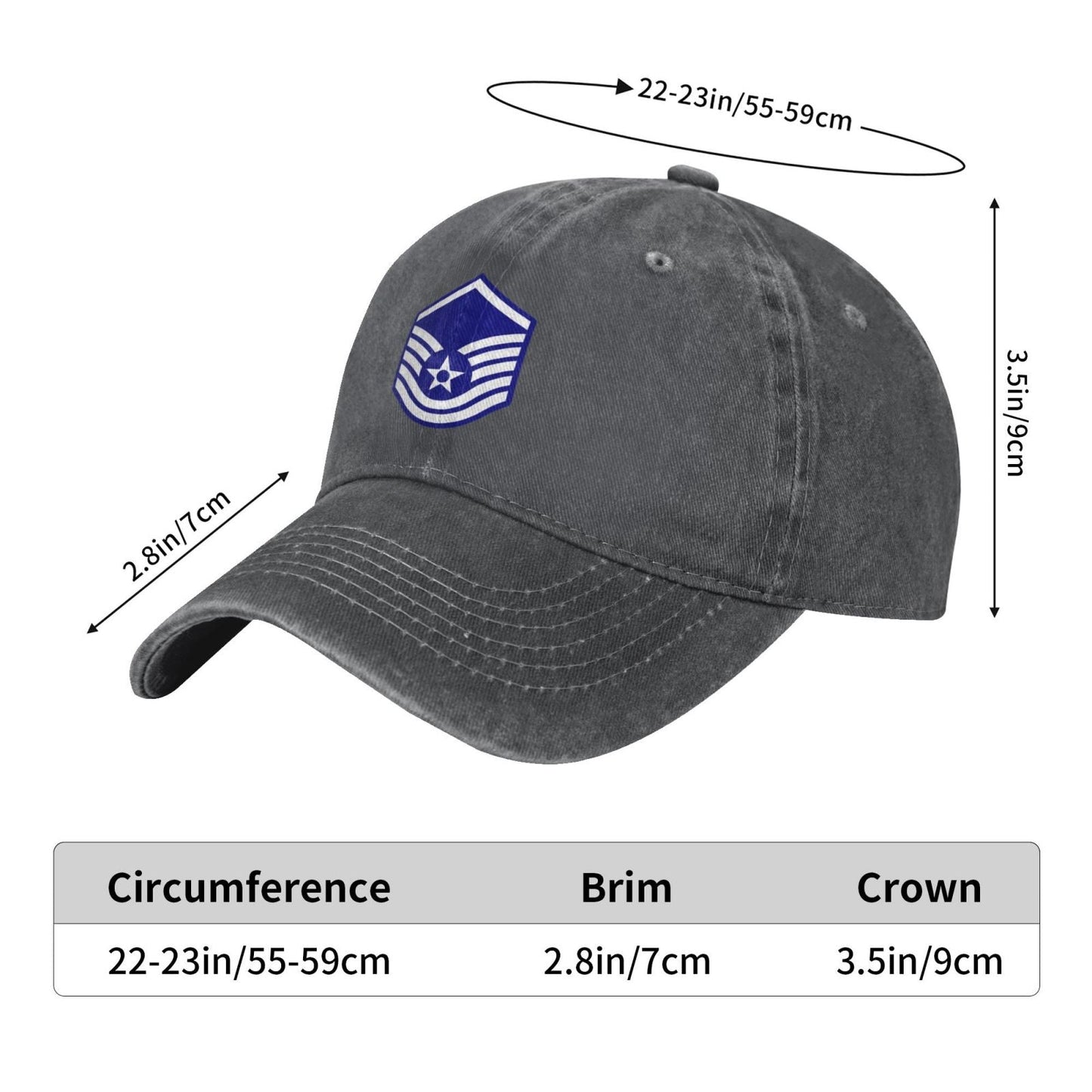 E7a USAF MSGT Printing unisex baseball cap adjustable cap veteran gift