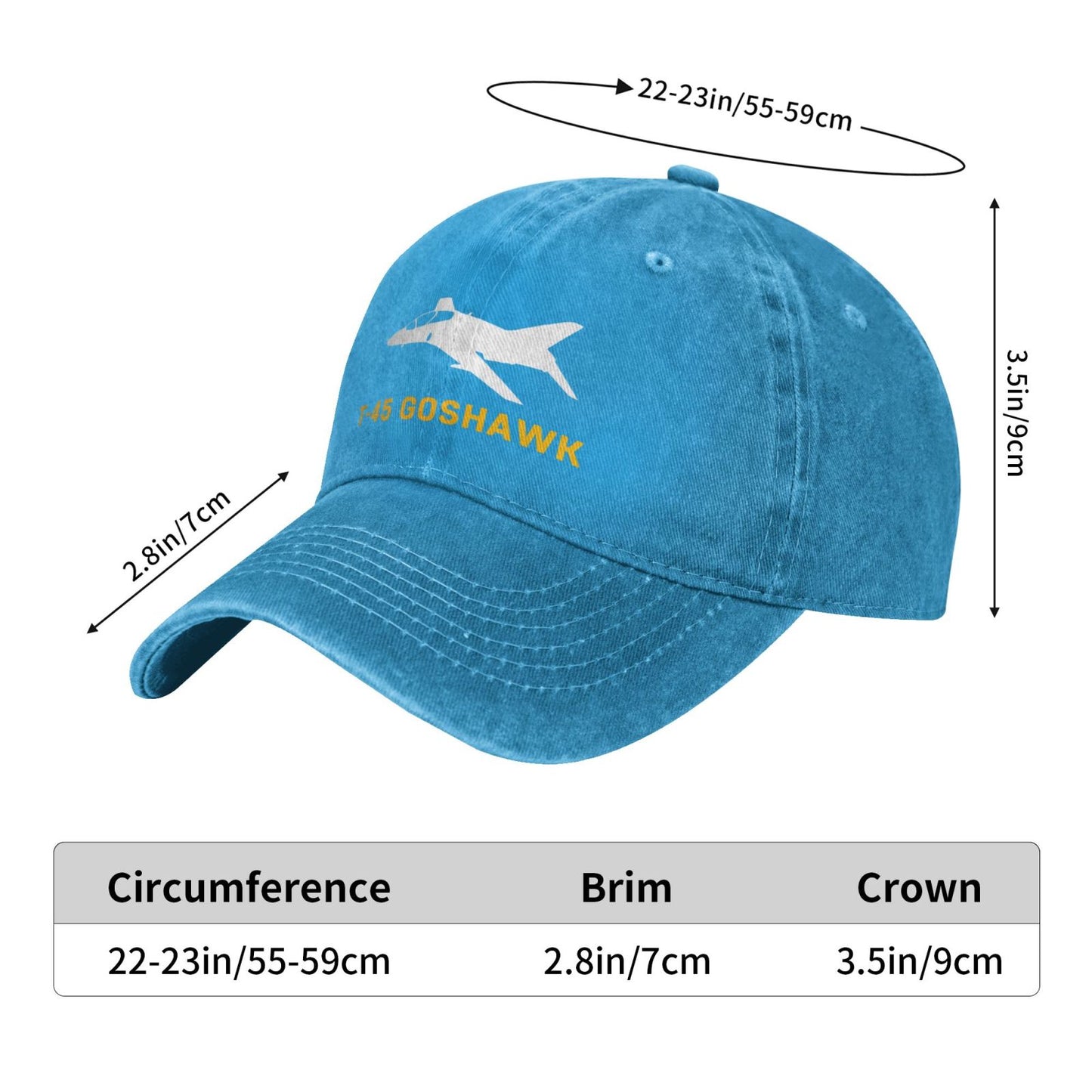 T-45 Goshawk Printing unisex baseball cap adjustable hats Outdoor leisure hat veteran gift