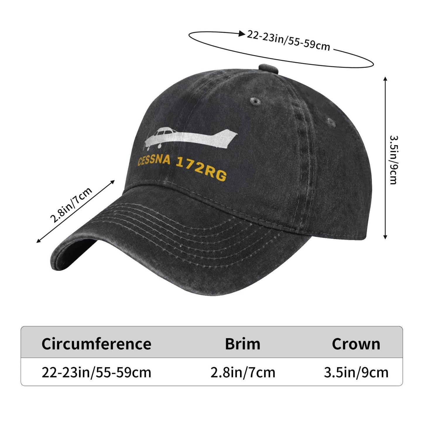 Cessna 172RG Printing unisex baseball cap adjustable hats Outdoor leisure hat veteran gift
