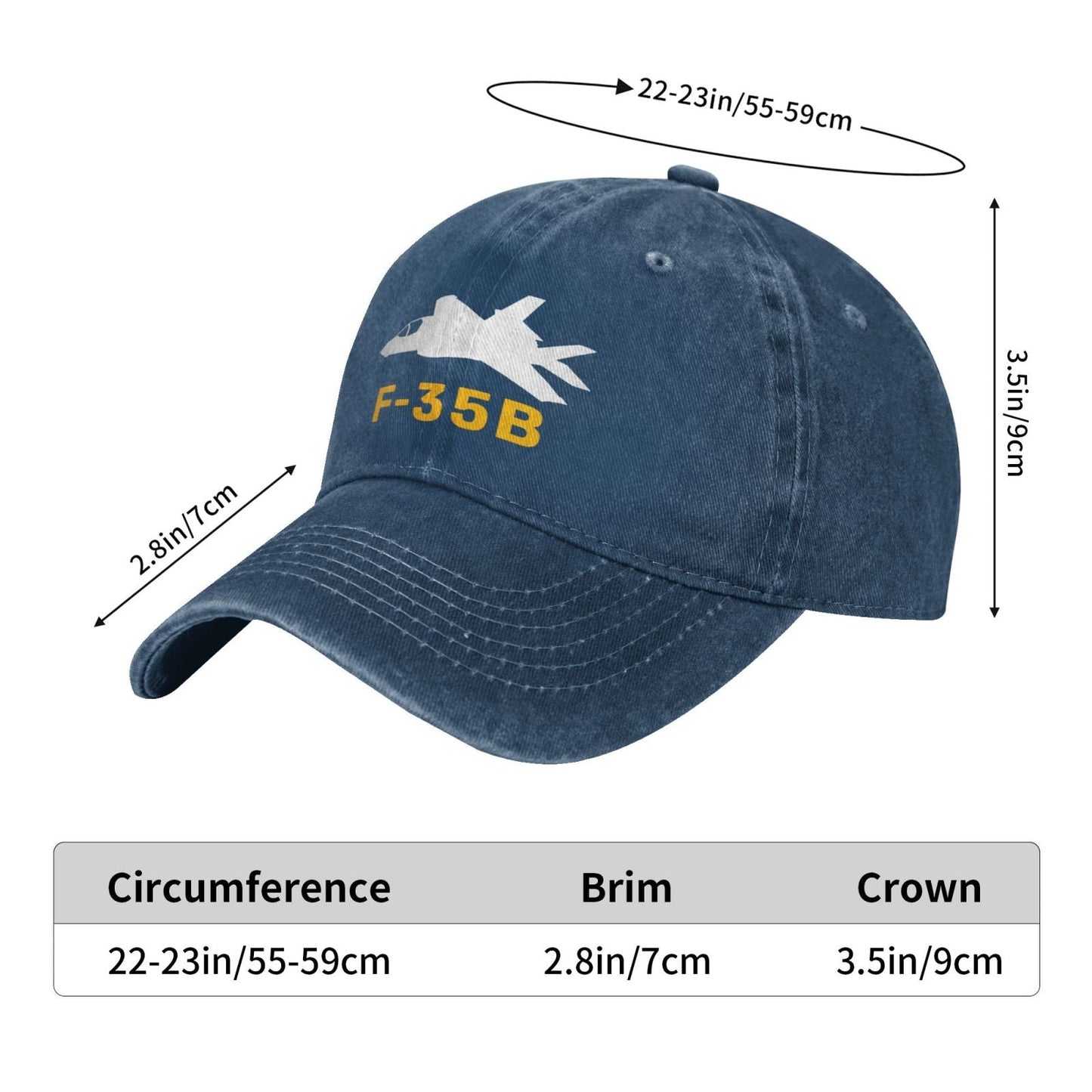 F-35B Printing unisex baseball cap adjustable hats Outdoor leisure hat veteran gift