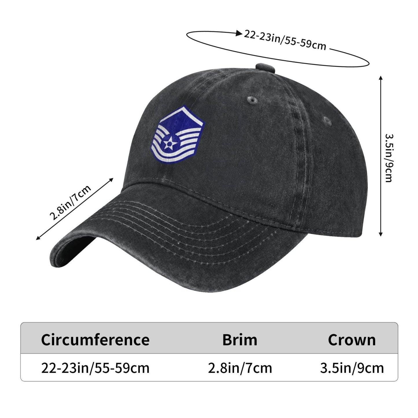 E7a USAF MSGT Printing unisex baseball cap adjustable cap veteran gift