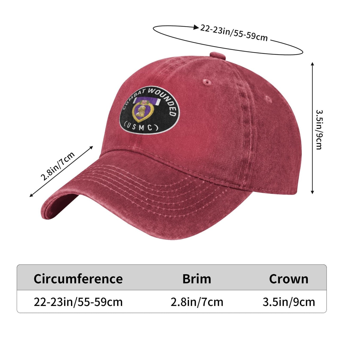Usmc Dingzhi Printing unisex baseball cap adjustable hats veteran gift