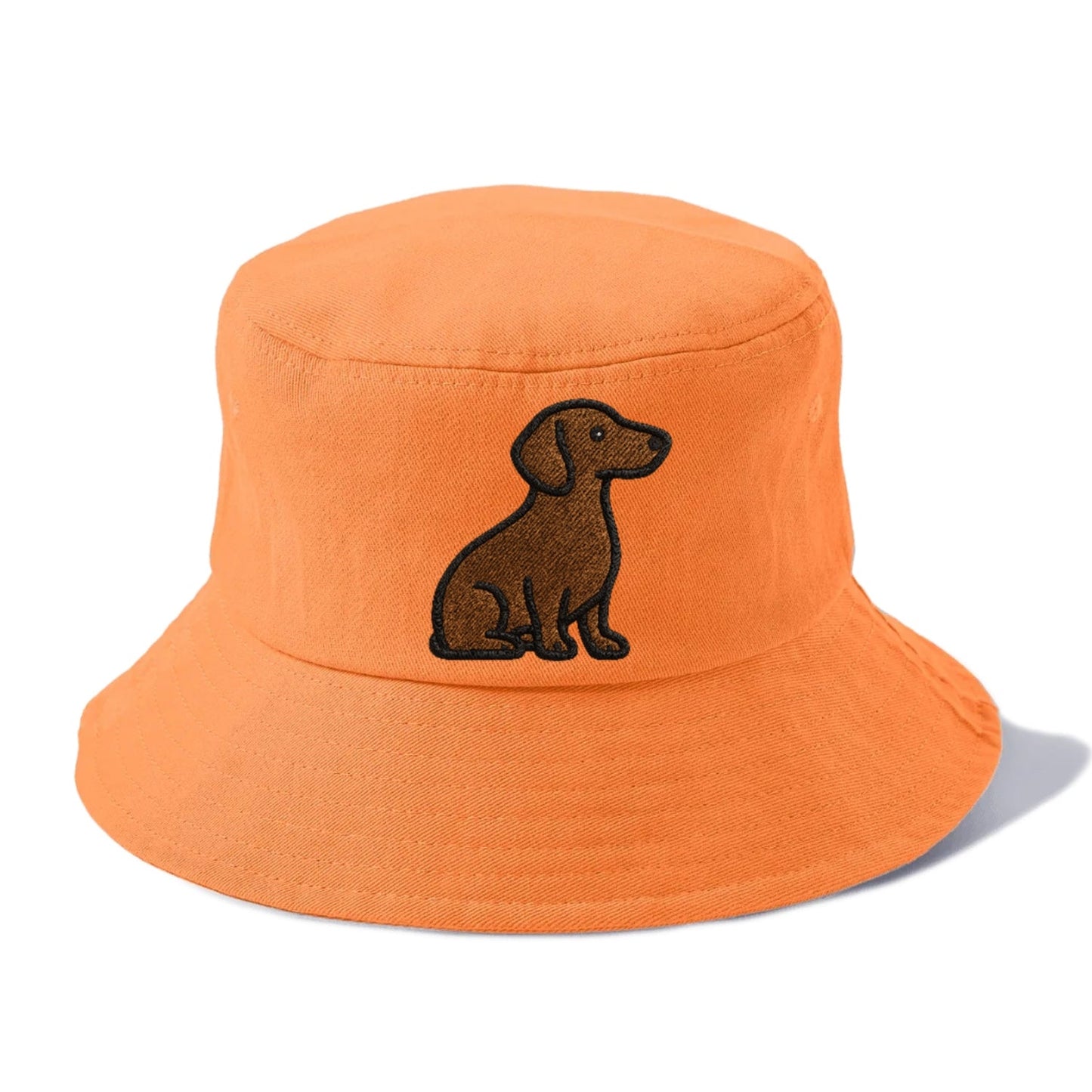 Chocolate Brown Dachshund Loyal Charm Bucket Hat