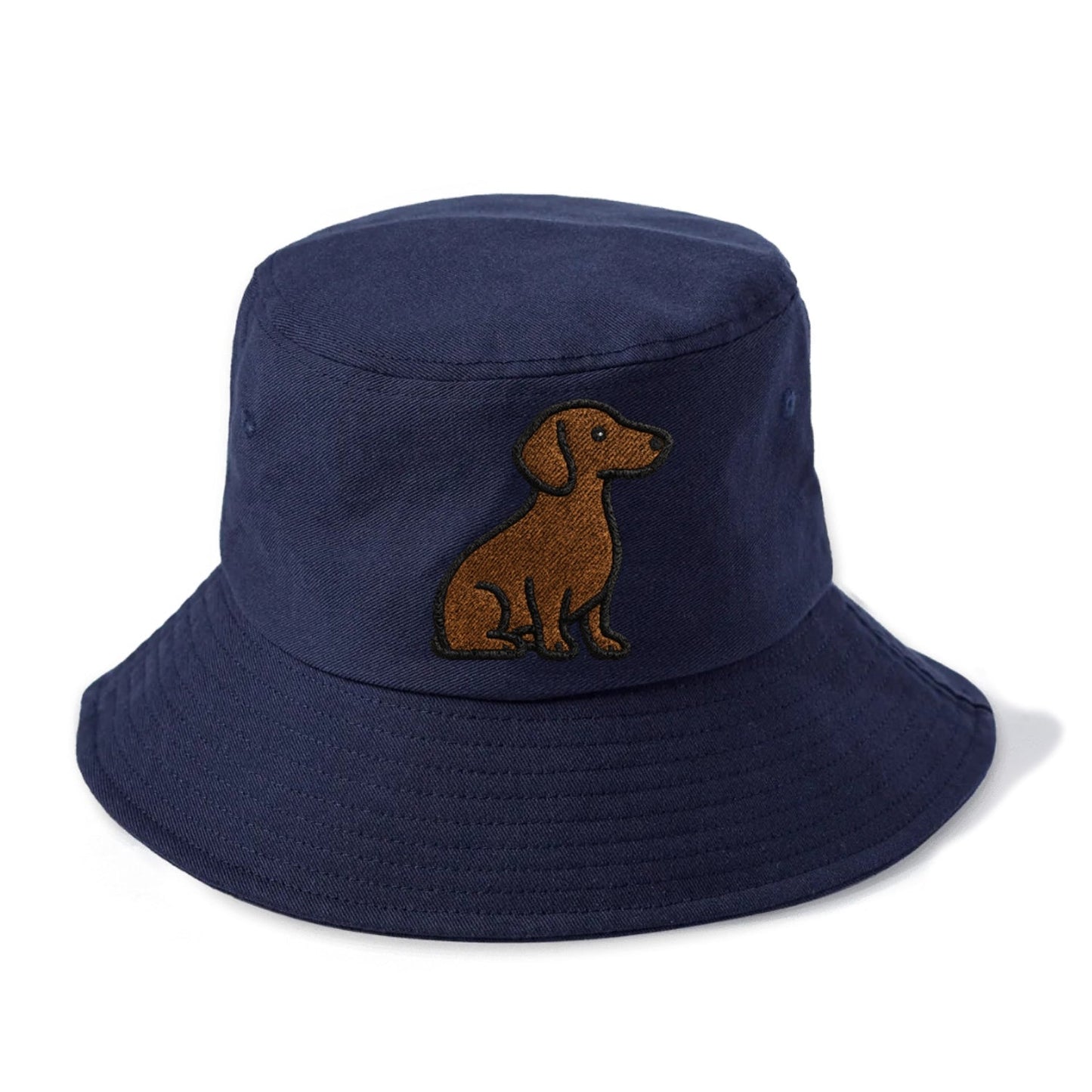 Chocolate Brown Dachshund Loyal Charm Bucket Hat