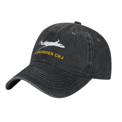 Bombardier CRJ Printing unisex baseball cap adjustable hats Outdoor leisure hat veteran gift